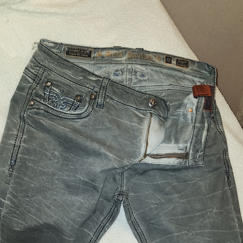 Rock Revival Gray Jeans for Men